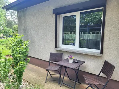 Ein Garten an der Unterkunft Ferienhaus 