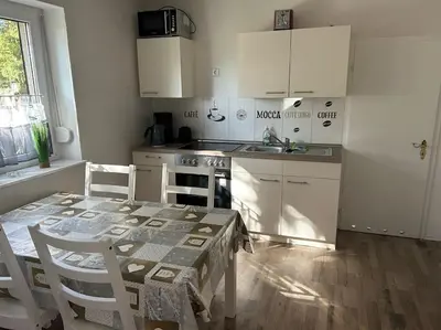 Küche/Küchenzeile in der Unterkunft Ferienhaus 