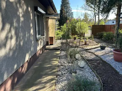 Ein Garten an der Unterkunft Ferienhaus 