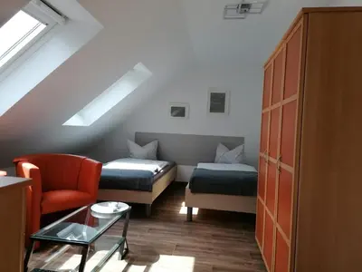 Ein Sitzbereich in der Unterkunft Apartments Mohrini