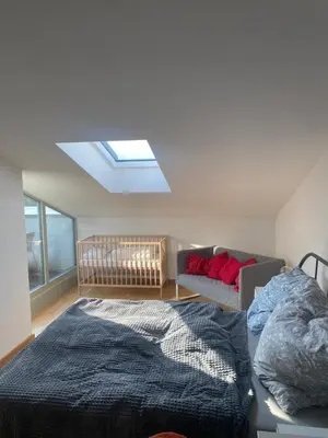 Ein Bett oder Betten in einem Zimmer der Unterkunft Appartement Havelblick