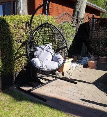 Ein Garten an der Unterkunft Ferienhaus am Ruppiner See