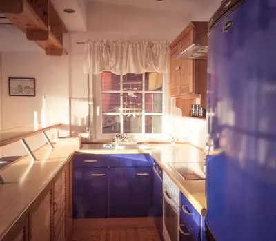 Küche/Küchenzeile in der Unterkunft Ferienhaus am Ruppiner See