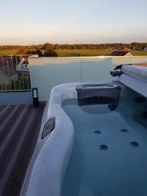 Der Swimmingpool an oder in der Nähe von Mühlen-Oase in der Scharmützelsee Region