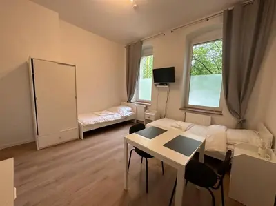 Ein Bett oder Betten in einem Zimmer der Unterkunft Lovely apartment in Berlin4
