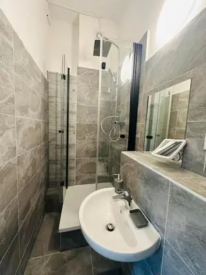 Ein Badezimmer in der Unterkunft Lovely apartment in Berlin4