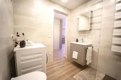 Ein Badezimmer in der Unterkunft Apartment Seestraße Bad Saarow