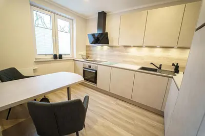 Küche/Küchenzeile in der Unterkunft Apartment Seestraße Bad Saarow