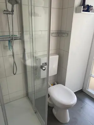 Ein Badezimmer in der Unterkunft Ferienwohnungen Sieversdorf