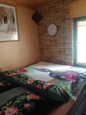 Ein Bett oder Betten in einem Zimmer der Unterkunft Spreehaus