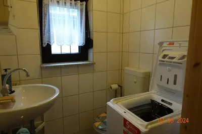 Ein Badezimmer in der Unterkunft Spreehaus