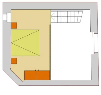 Grundriss der Unterkunft Apartment Berlin Kreuzberg