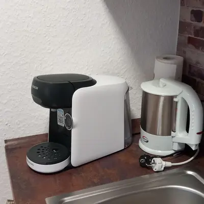 Kaffee-/Teezubehör in der Unterkunft Gästezimmer Melz