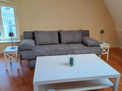 Ein Sitzbereich in der Unterkunft Inspektorhaus-Behlendorf