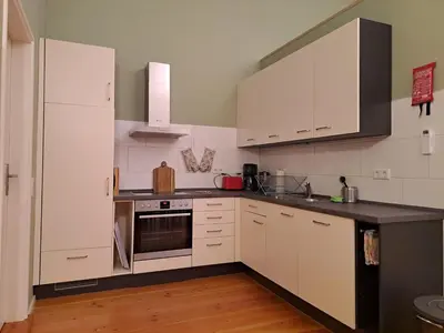 Küche/Küchenzeile in der Unterkunft Inspektorhaus-Behlendorf