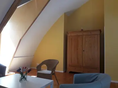 Ein Sitzbereich in der Unterkunft Inspektorhaus-Behlendorf