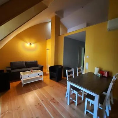 Ein Sitzbereich in der Unterkunft Inspektorhaus-Behlendorf