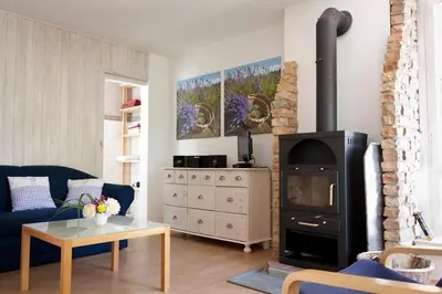 TV/Unterhaltungsangebot in der Unterkunft Bungalow mit Wintergarten