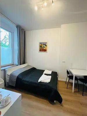 Ein Bett oder Betten in einem Zimmer der Unterkunft Nice apartment in Berlin3