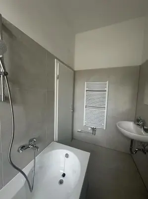 Ein Badezimmer in der Unterkunft Nice apartment in Berlin3