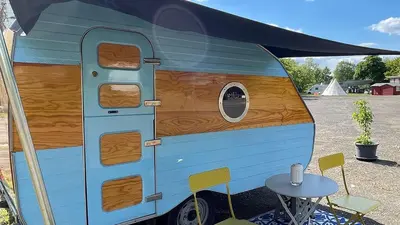 Grundriss der Unterkunft Cabrio-Wohnwagen