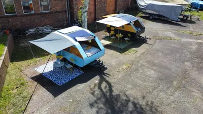 Grundriss der Unterkunft Cabrio-Wohnwagen