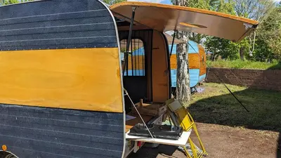 Grundriss der Unterkunft Cabrio-Wohnwagen