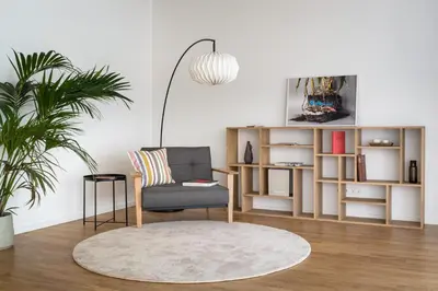 Ein Sitzbereich in der Unterkunft Wilmina Apartments & Lofts