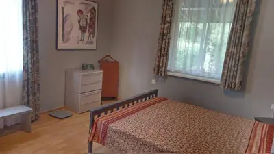 Ein Bett oder Betten in einem Zimmer der Unterkunft Ferienwohnung Luise, gemütlich, freundlich und ganz nah an Berlin