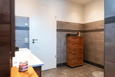 Ein Badezimmer in der Unterkunft Ferien am Großen Wünsdorfer See