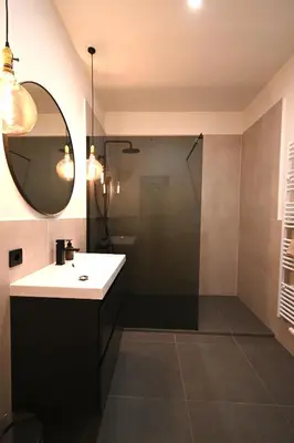 Ein Badezimmer in der Unterkunft Stilvolle Wohnung in Wilmersdorf