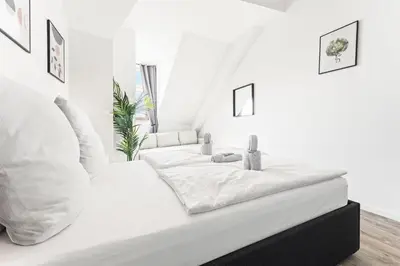 Ein Bett oder Betten in einem Zimmer der Unterkunft MINT - Urban Factory Loft - Berlin Weißensee