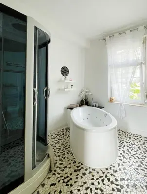 Ein Badezimmer in der Unterkunft Wohlfühloase in der City