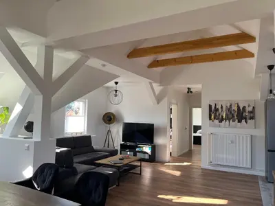 TV/Unterhaltungsangebot in der Unterkunft Gutshof von Gemünden Ferienwohnung 1