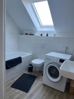 Ein Badezimmer in der Unterkunft Gutshof von Gemünden Ferienwohnung 1