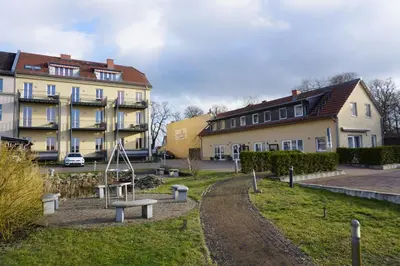 Das Gebäude in dem sich die Ferienwohnung befindet