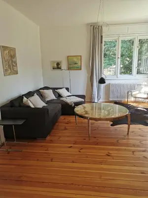 Ein Sitzbereich in der Unterkunft Haus Sonnenwind