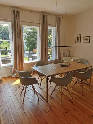 Ein Sitzbereich in der Unterkunft Haus Sonnenwind