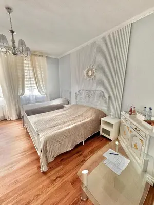 Ein Bett oder Betten in einem Zimmer der Unterkunft Unterkunft in der Altstadt - Antico Palazzo
