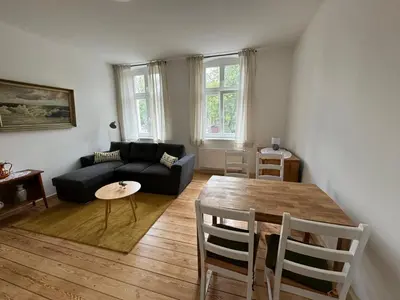 Ein Sitzbereich in der Unterkunft Zentrum 1