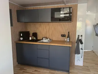 Küche/Küchenzeile in der Unterkunft Luxuriöses Hausboot SeaSide NEU!!!