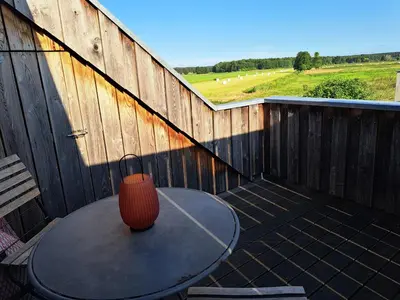 Ein Balkon oder eine Terrasse in der Unterkunft Kleine Auszeit Körzin