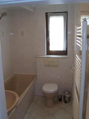 Ein Badezimmer in der Unterkunft Drei Eichen