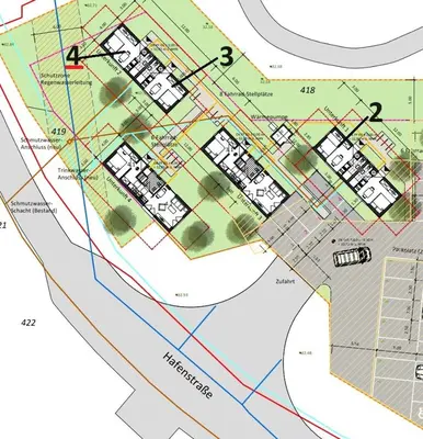 Grundriss der Unterkunft Appartement am Stadthafen