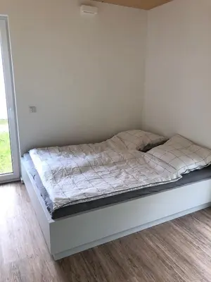 Ein Bett oder Betten in einem Zimmer der Unterkunft Appartement am Stadthafen