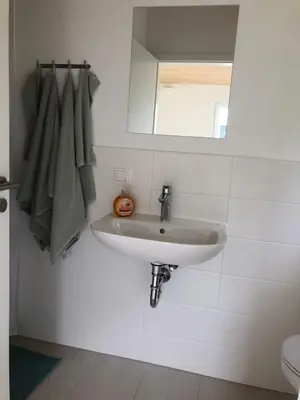 Ein Badezimmer in der Unterkunft Appartement am Stadthafen