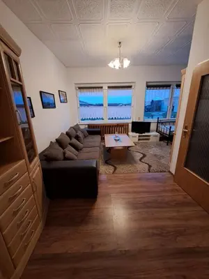 Ein Sitzbereich in der Unterkunft Ingos Landhaus