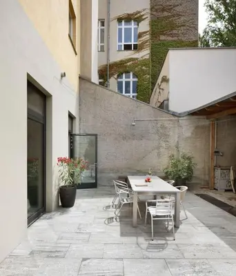 Das Gebäude in dem sich die Ferienwohnung befindet