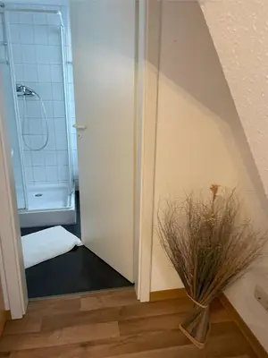 Ein Badezimmer in der Unterkunft Internat Schloss Spiegelberg