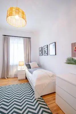 Ein Bett oder Betten in einem Zimmer der Unterkunft Arbio Monteurzimmer Fredersdorf parking included